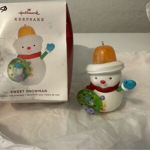 2019 Sweet Snowman Hallmark Keepsake Ornament Limited Edition Rare